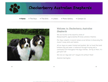 Tablet Screenshot of checkerberryaussies.com